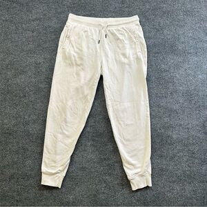 The North Face Sweatpants Women Medium Cream Joggers Fleece Lined Lounge